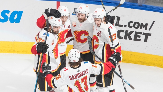 Calgary Flames celebrate