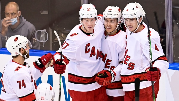 Carolina Hurricanes celebrate