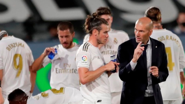 Gareth Bale and Zinedine Zidane