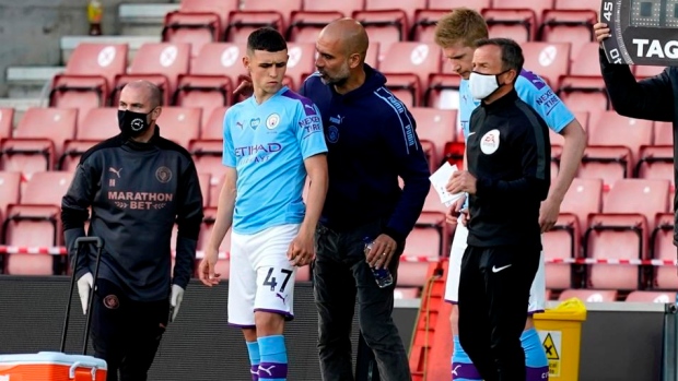 Manchester City substitution 