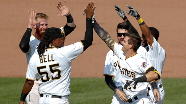 Pittsburgh Pirates celebrate, The Canadian Press Pittsburgh Pirates celebrate