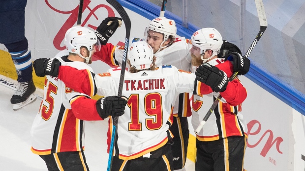 Calgary Flames celebrate