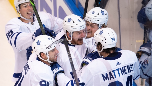 Toronto Maple Leafs celebrate