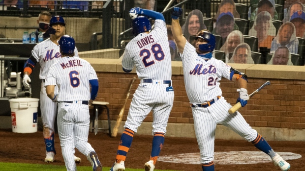 New York Mets celebrate, The Canadian Press New York Mets celebrate