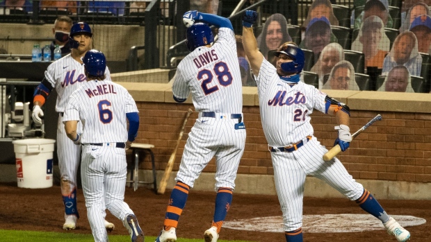 New York Mets celebrate