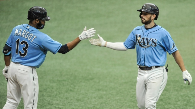 Manuel Margot, left, Brandon Lowe, The Canadian Press Manuel Margot, left, Brandon Lowe