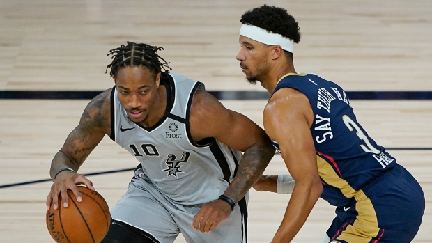 DeMar DeRozan Josh Hart, The Canadian Press DeMar DeRozan Josh Hart