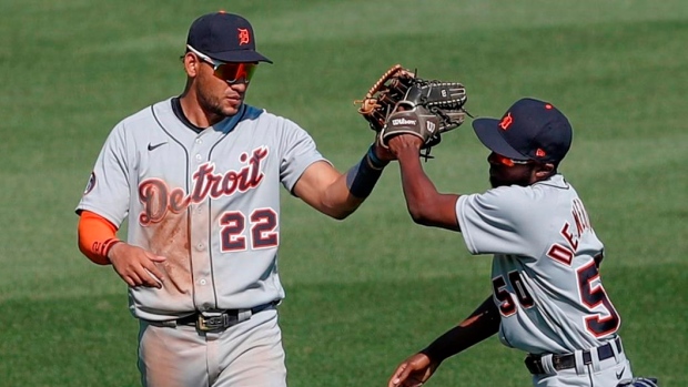 Detroit Tigers celebrate, The Canadian Press Detroit Tigers celebrate