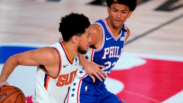 Devin Booker and Matisse Thybulle, The Canadian Press Devin Booker and Matisse Thybulle