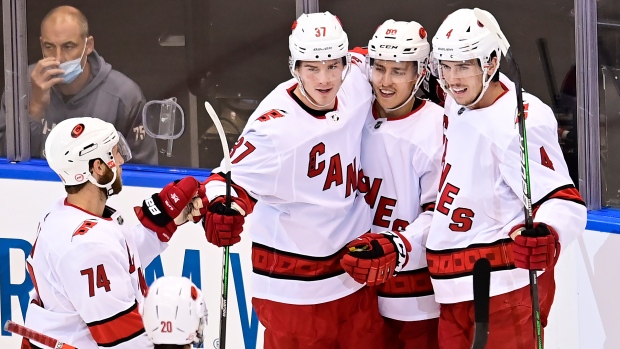 Carolina Hurricanes celebrate