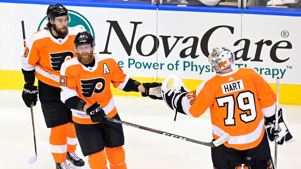 Philadelphia Flyers celebrate, The Canadian Press Philadelphia Flyers celebrate