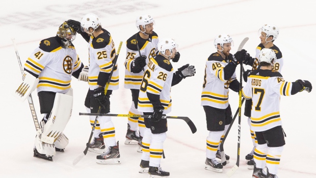 Boston Bruins celebrate