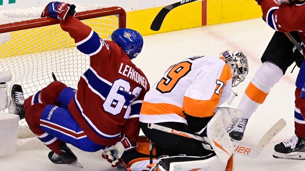 Carter Hart and Artturi Lehkonen