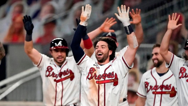 Dansby Swanson and Braves Celebrate 