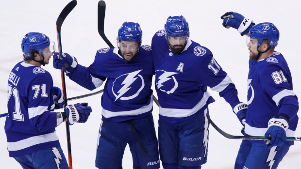 Tampa Bay Lightning celebrate