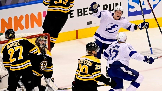 Tampa Bay Lightning celebrate , The Canadian Press Tampa Bay Lightning celebrate