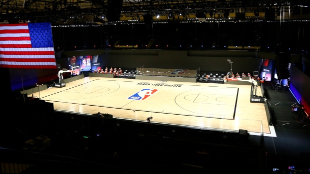 NBA court, The Canadian Press NBA court