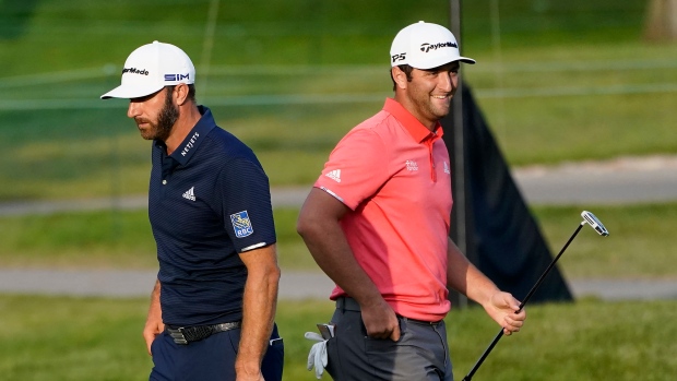 Dustin Johnson and Jon Rahm