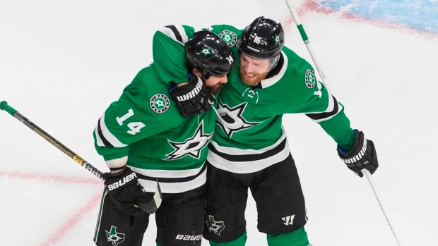 Dallas Stars celebrate, The Canadian Press Dallas Stars celebrate