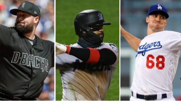 Robbie Ray, Jonathan Villar and Ross Stripling 