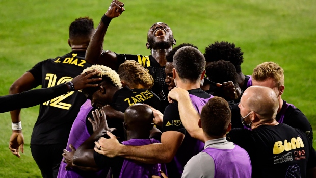 Columbus Crew celebrate, Getty Images Columbus Crew celebrate