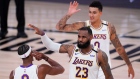 Rajon Rondo LeBron James Kyle Kuzma