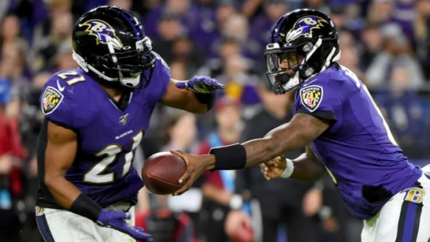 Mark Ingram and Lamar Jackson, Getty Images Mark Ingram and Lamar Jackson
