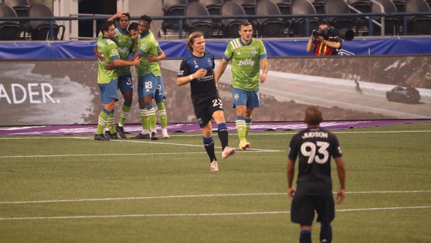 Seattle Sounders celebrate