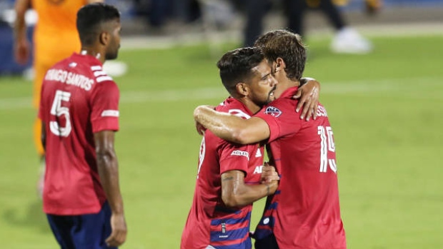FC Dallas celebrate, Omar Vega/Getty Images FC Dallas celebrate