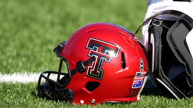Texas Tech helmet, Getty Images Texas Tech helmet