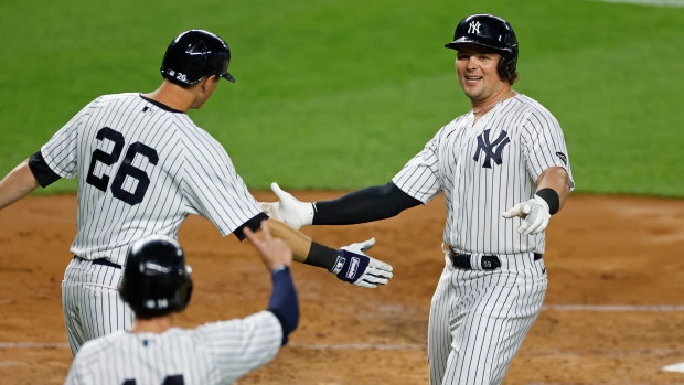 New York Yankees celebrate