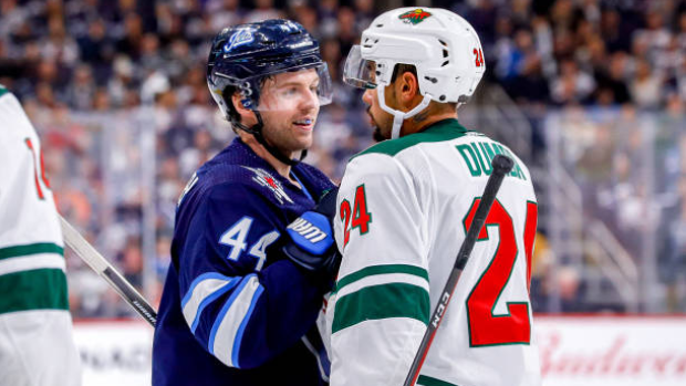 Josh Morrissey and Matt Dumba