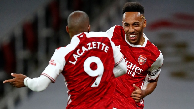 Alexandre Lacazette Pierre-Emerick Aubameyang, The Canadian Press Alexandre Lacazette Pierre-Emerick Aubameyang