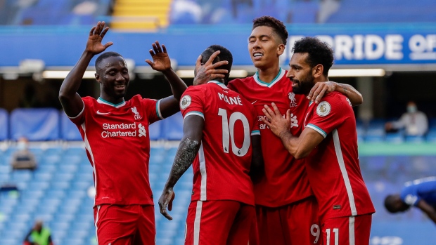 Liverpool celebrates, The Canadian Press Liverpool celebrates