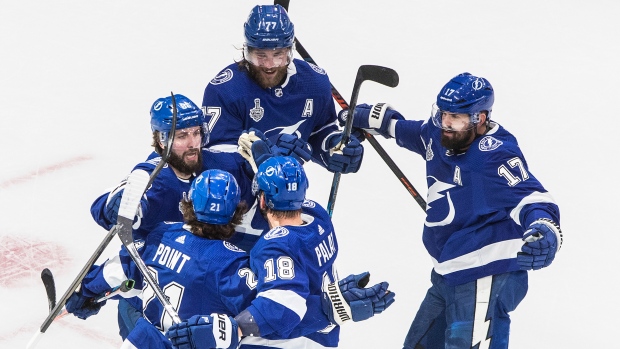 Tampa Bay Lightning Celebrate Ondrej Palat