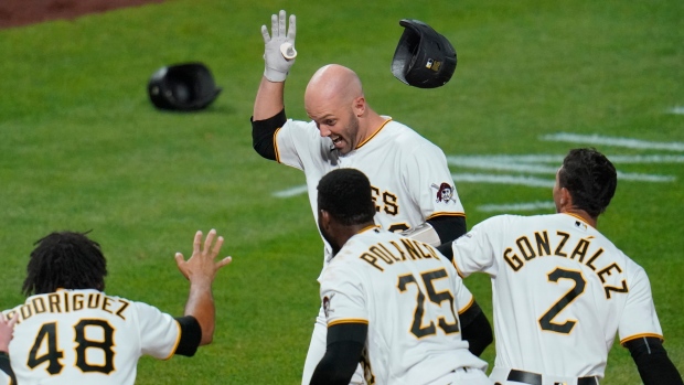 Pittsburgh Pirates celebrate, The Canadian Press Pittsburgh Pirates celebrate
