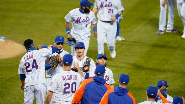New York Mets celebrate