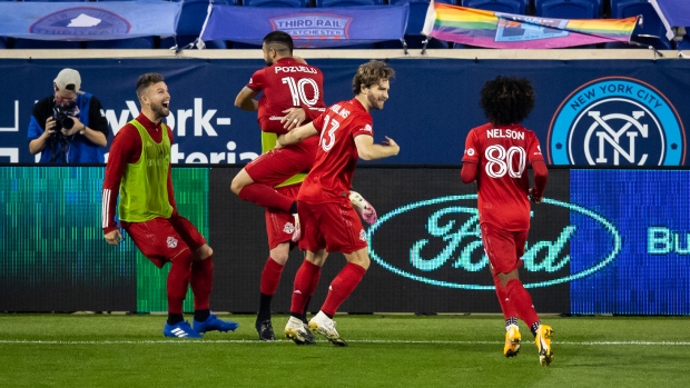Toronto FC celebrates, Getty Images Toronto FC celebrates