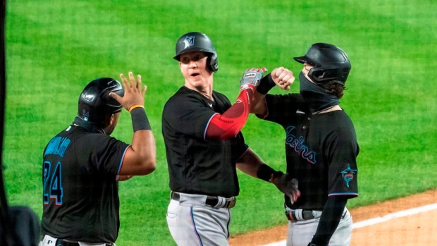 Miami Marlins celebrate