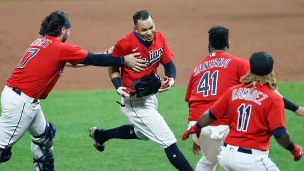 Cesar Hernandez and Cleveland Celebrates 