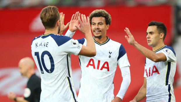 Tottenham celebrates, The Canadian Press Tottenham celebrates