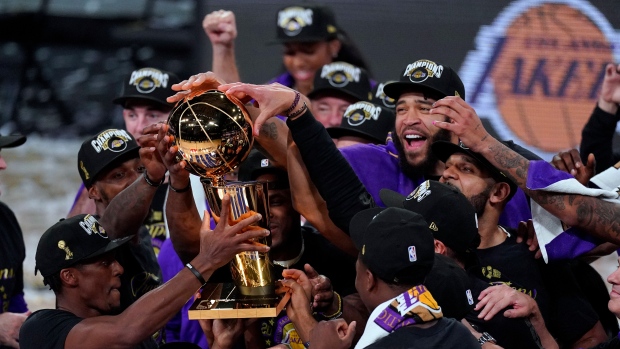 Lakers Celebrate NBA Title