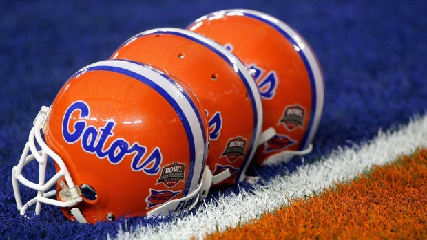 Florida Gators helmets