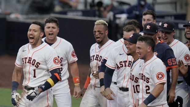 Houston Astros celebrate