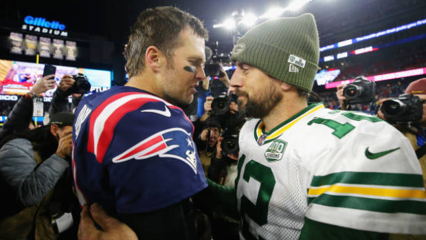 Tom Brady and Aaron Rodgers, Getty Images Tom Brady and Aaron Rodgers