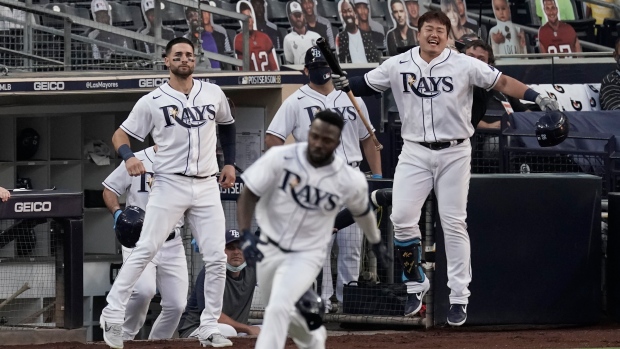 Tampa Bay Rays celebrate