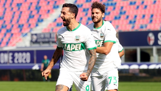 Sassuolo's Francesco Caputo , The Canadian Press Sassuolo's Francesco Caputo