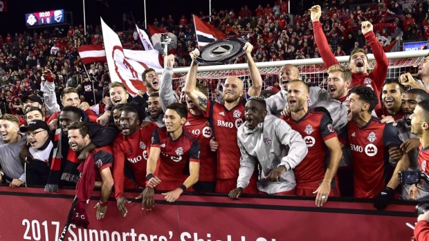 Toronto FC wins Supporters' Shield, The Canadian Press Toronto FC wins Supporters' Shield