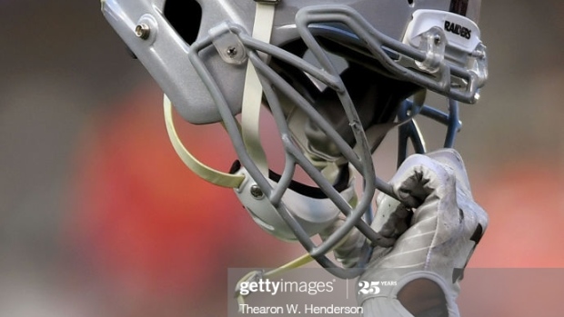 Las Vegas Raiders helmet, Getty Images Las Vegas Raiders helmet