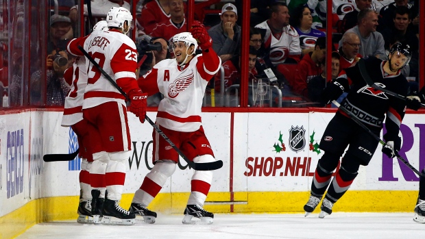 Red Wings celebrate